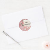 Unser Hochzeitsticker Runder Aufkleber (Umschlag)
