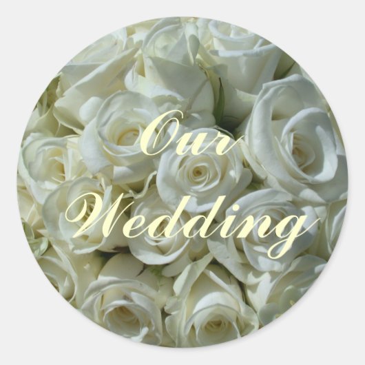 Unser Hochzeitsticker Runder Aufkleber (Vorderseite)