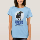 Unser Hund unterstützt Harris/Walz hellfarbene Tee (Vorderseite)