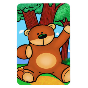 Unser im Grasland - Bär im Grasland Magnet