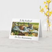 "UNSER JAHRESTAG", LET'S CELEBRATE "US" HUSBAND KARTE (Gelbe Blume)