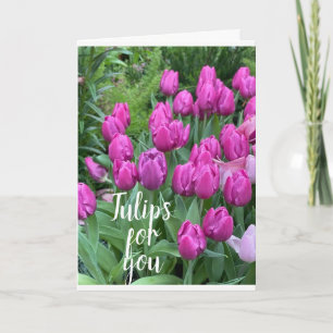 "UNSER JAHRESTULIPS" TULIPS/ALL MEINE LIEBE ZU IHN KARTE