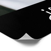 Unser Journey Begins l Names Wedding Foto Poster (Ecke)