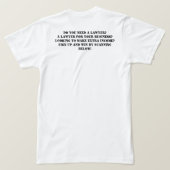 Unser juristisches Business-Design T-Shirt (Design Rückseite)