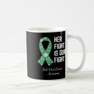 Unser Kampf ist unser Kampf Gallengangskrebs-Bewus Kaffeetasse