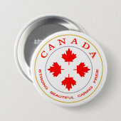 Unser Kanada-Emblem Button (Vorne & Hinten)