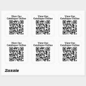 Unser Katalog Online QR Code Design groß anzeigen Quadratischer Aufkleber (Blatt)