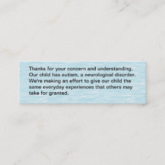Unser Kind hat Autismus - Karte