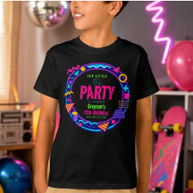 unser kleine Retro-Neon-80er-Geburtstagsfeier
