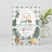 Unser kleiner Bär ist zwei wilde Einladung zum Geb (Stehend Vorderseite)