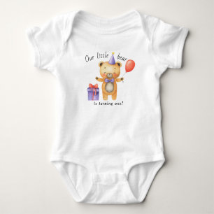 Unser kleiner Bär verwandelt einen Kindergeburtsta Baby Strampler
