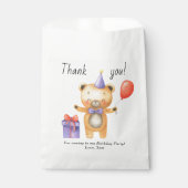 Unser kleiner Bär verwandelt einen Kindergeburtsta Geschenktütchen (Vorderseite)