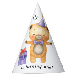 Unser kleiner Bär verwandelt einen Kindergeburtsta Partyhütchen