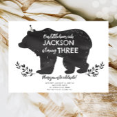 Unser kleiner Bärenkuppel Waldwald Junge Geburtsta Einladung