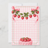 Unser kleiner Berry wird Eins Einladung (Rückseite)