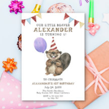 Unser kleiner Biber macht eine Geburtstagsparty