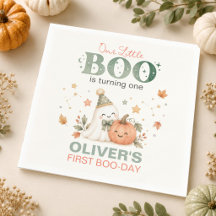 Unser kleiner Boo 1. Geburtstag Halloween Serviett