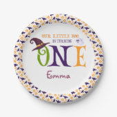 Unser kleiner Boo, der eins dreht, Halloween, 1. G Pappteller (Vorderseite)