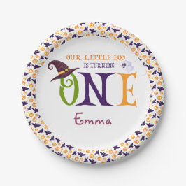 Unser kleiner Boo, der eins dreht, Halloween, 1. G Pappteller