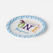 Unser kleiner Boo, der eins dreht, Halloween, 1. G Pappteller (Schrägansicht)