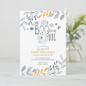 Unser kleiner Boo dreht einen 1. Geburtstag Einladung (Stehend Vorderseite)