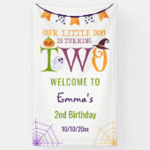 Unser kleiner Boo dreht sich um zwei, Halloween, 2 Banner (Vertikal)