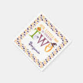 Unser kleiner Boo dreht zwei Halloween, den 2. Geb Serviette (Ecke)