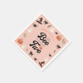 Unser kleiner Boo dreht zwei Halloween, den 2. Geb Serviette (Ecke)