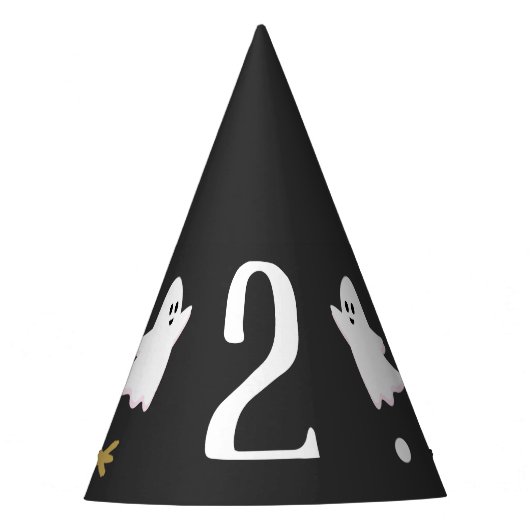 Unser kleiner Boo dreht zwei Partyhütchen (Vorderseite)