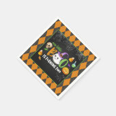 Unser kleiner Boo dreht zwei (schwarze) Party Napk Serviette (Ecke)