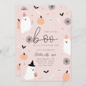 Unser kleiner Boo - Einladung zum 1. Geburtstag (Vorne/Hinten)