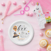 Unser kleiner Boo ist die Halloween-Kinderdusche Pappteller (Party)