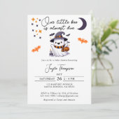 Unser kleiner Boo ist fast die richtige Babydusche Einladung (Stehend Vorderseite)