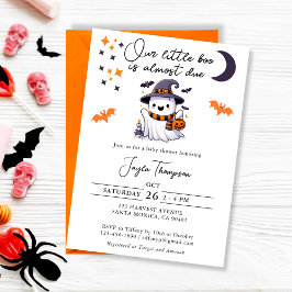 Unser kleiner Boo ist fast die richtige Babydusche Einladung