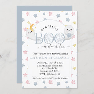 Unser kleiner Boo ist fast zu Halloween Einladung