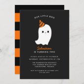 Unser kleiner Boo kids Halloween zum Geburtstag Einladung (Vorne/Hinten)