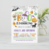 Unser kleiner Boo macht zwei Einladungen (Stehend Vorderseite)