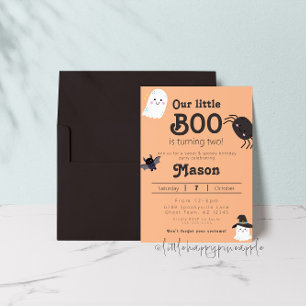 Unser kleiner Boo macht zwei Geburtstagseinladunge Einladung