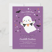 Unser kleiner Boo Niedliche Kinder Halloween erste Einladung (Vorderseite)