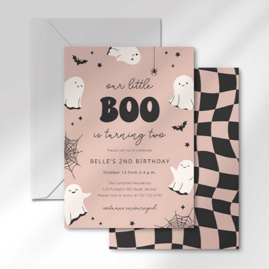 Unser kleiner Boo wird zwei Einladung