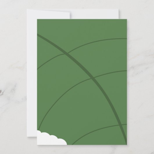 Unser kleiner Bug zum Geburtstag Einladung (Rückseite)