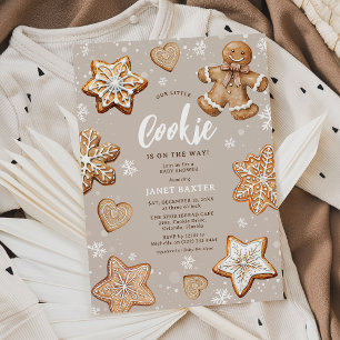 Unser Kleiner Cookie Winter Festliches Babyshower Einladung