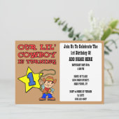 Unser kleiner Cowboy dreht ein Einladung (Stehend Vorderseite)