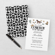 Unser kleiner Cowboy Western Rodeo Babyshower