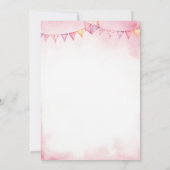 Unser kleiner Cowgirl Western First Rodeo Geburtst Einladung (Rückseite)