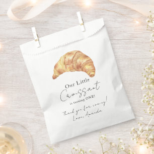 Unser kleiner Croissant 1. Geburtstag Vielen Dank Geschenktütchen