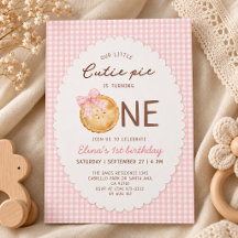 Unser kleiner Cutie Pie Pink Gingham zum ersten Ge