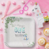 Unser kleiner Dinosaurier macht einen 1. Geburtsta Pappteller (Party)