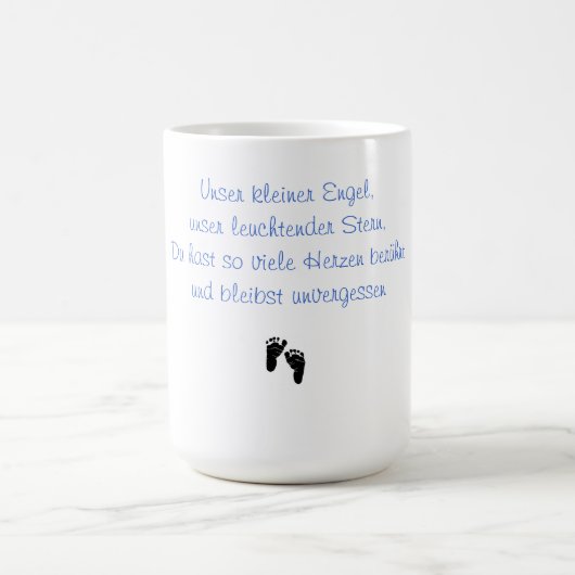 Unser kleiner Engel Erinnerungstasse Kaffeetasse (Mittel)
