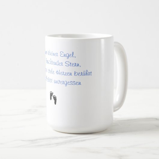 Unser kleiner Engel Erinnerungstasse Kaffeetasse (VorderseiteRechts)